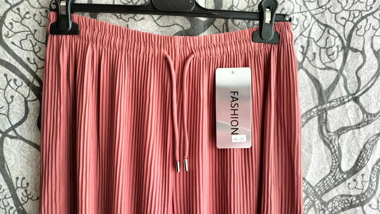 pantalon plisado rosa – photo 3